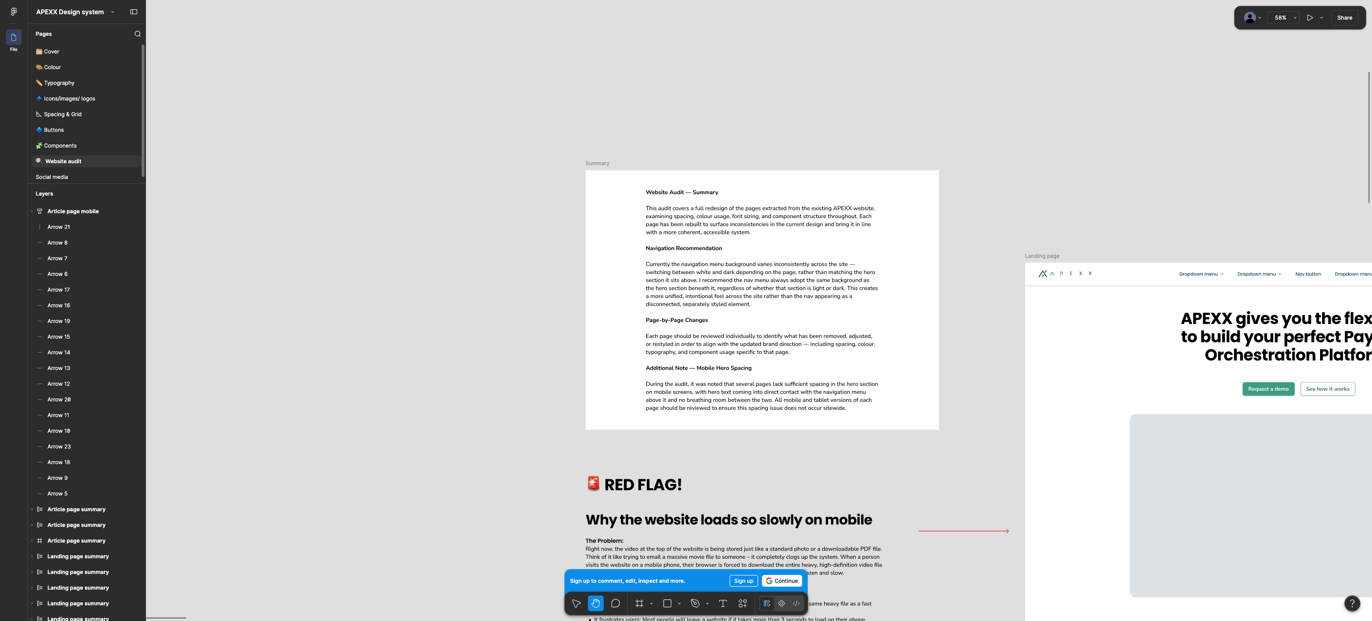 Audit summary and red flag